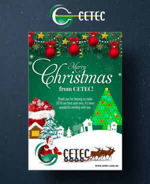 Email graphic for CETEC Christmas Message | Graphic Design by SAI DESIGNS