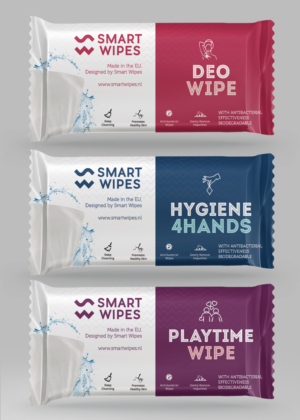 Smart Wipes, wipes multipack branding 3 types in 1 family | Grafik-Design von SAI DESIGNS