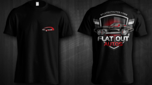 Flat Out Autos '63 Split-Window Twin-Turbo Covette | T-Shirt-Design von Jonya