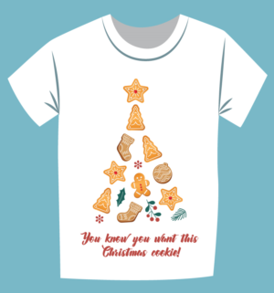 You know you want this Christmas cookie! | T-Shirt-Design von Alaya