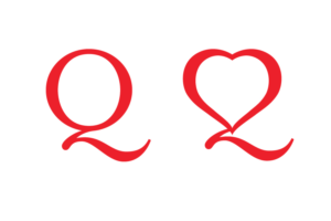 “Q/Heart” Letterform/Logo Design | Graphic Design by pinterferenc86