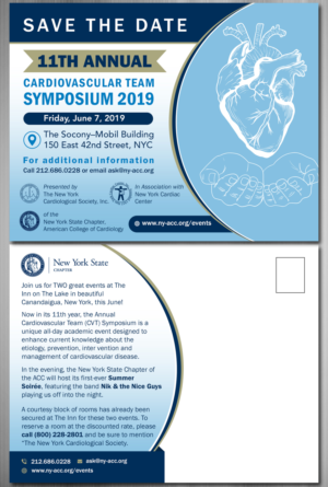 Save The Date for 2019 CVT Symposium | Postkarten-Design von TSU Creations