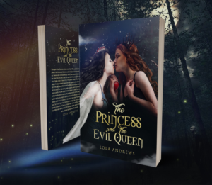 Create a book cover for lesbian erotic romance retelling of Snow White 