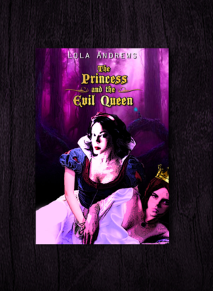 Create a book cover for lesbian erotic romance retelling of Snow White 