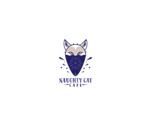 Naughty Cat Cafe | Logo Design by Neil