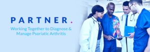 PARTNER: Psoriatic Arthritis web banner- 850 x 300px  | Banner Ad Design by B74Design