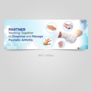 PARTNER: Psoriatic Arthritis web banner- 850 x 300px  | Banner Ad Design by mmmarif1982