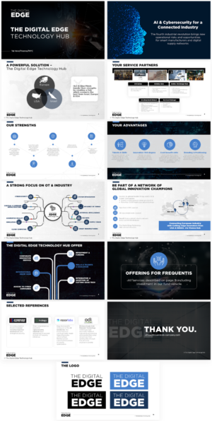 PPT, logo and supporting graphics for     The Digital Edge - Technology Hub | PowerPoint-Design von Imazing