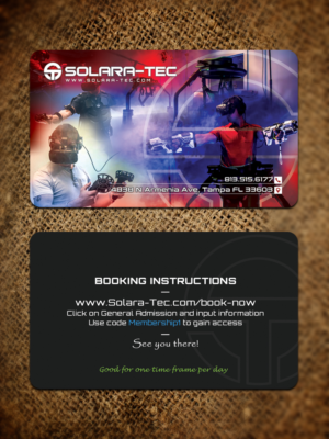 Membership card design for video game arena | Business Card Design by Sandaruwan