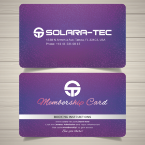 Membership card design for video game arena | Business Card Design by Bold Pixels