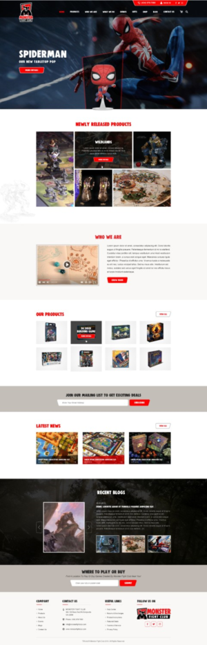 Monster Fight Club Wix Website Design | Web Design by Reimagine