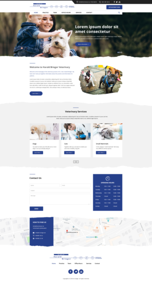 Re-design of veterinary clinic website * | Web-Design von v.senthil-designer