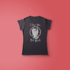 Cute playful kitten T-shirt design with a tagline | T-Shirt-Design von Kero