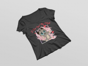 Cute playful kitten T-shirt design with a tagline | T-Shirt-Design von SAI DESIGNS