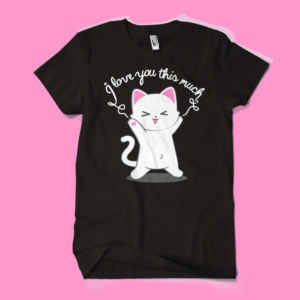 Cute playful kitten T-shirt design with a tagline | T-Shirt-Design von Arif Luqman a.k.a Maman