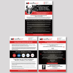 negotiatingcoach.com - Podcast Guest Marketing E-Flyer PDF | Flyer Design by sherman