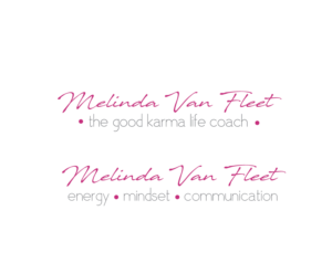 2 Versions- see attachment.  Both with my signature on the top (or close to it). One version says the good karma life coach; the other says energy mindset communication with a dot or something between the words. | Logo Design by jose_luiz