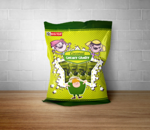 Here's your chance to make lots of children happy! Colourful and fun bag design for candies | Packaging Design by Maestroto