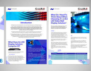 CUBE LED WALL BUYERS GUIDE | Flyer-Design von Taya Bright