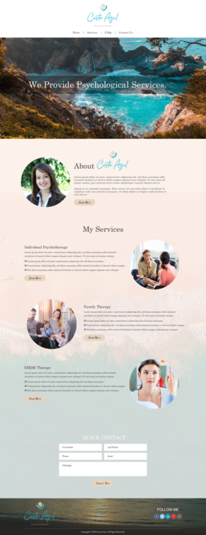 Professional website for psychological services | Web Design by Sbss