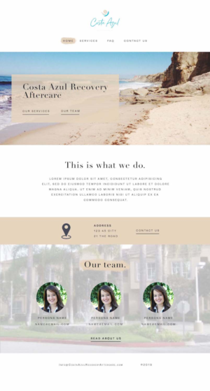 Web Design by samuelllundberg for Costa Azul  | Design #20671025