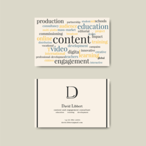 self-employed education content specialist/consultant needs business card and logo design | Visitenkarten-Design von AnaMSantos