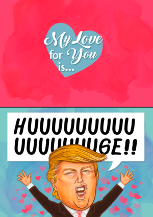 Political Marketing Company - Valentine's Day Card - Huge! | Illustration Design by MissJo Designs