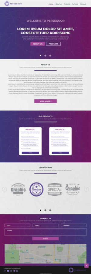 Persequor Corporate Website | Web Design by lionx