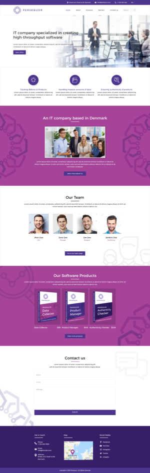 Persequor Corporate Website | Web Design by Mukarram Haidari