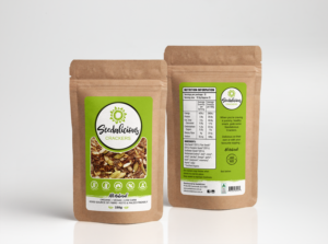 Seedalicious Crackers - organic, all natural, seed crackers looking for a package label (front & ... | Etikett-Design von Pinky 