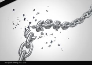 boat graphic of failing anchor chain | Graphic Design by disign