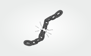 boat graphic of failing anchor chain | Graphic Design by Maestroto