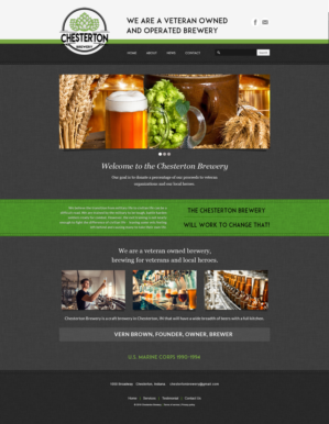 One page design needed for a veteran owned brewery | Web Design by meet007