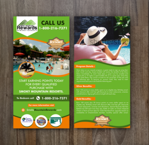 Information Rack Card for our Smoky Mountain Rewards Program | Flyer-Design von ecorokerz