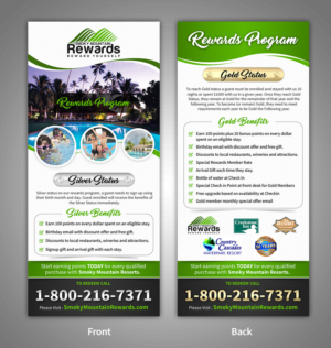 Information Rack Card for our Smoky Mountain Rewards Program | Flyer-Design von SAI DESIGNS