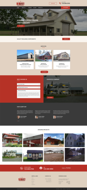 metal roofing website | Web Design by designerkochi