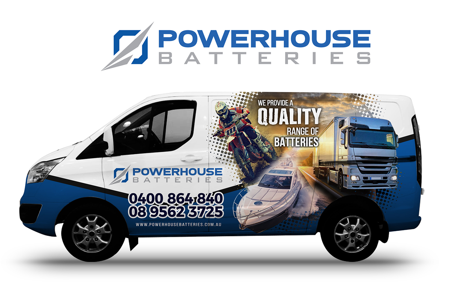 Car Wrap-Design von SAI DESIGNS für Powerhouse Batteries Pty Ltd | Design #20850101