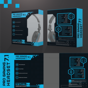 Gaming Headset Packaging Design | Packaging Design by naimgg