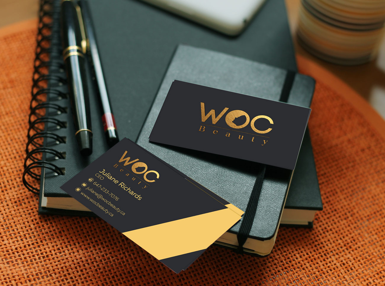 Business Card Design by Impressive Sol for WOCBEAUTY | Design #20886267