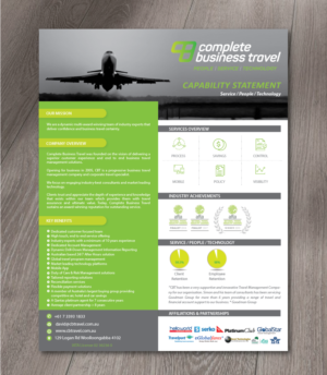 Complete Business Travel Capability Statement | Flyer Design by alex989