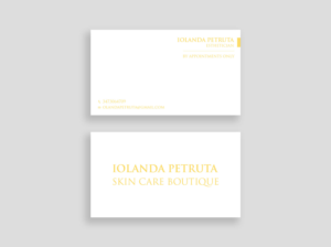  female esthetician   looking for an impact business card | Business Card Design by Tripti Ranjan Gain