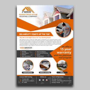 flyer for roofing advertising  | Flyer Design by ecorokerz