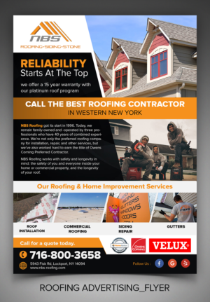 flyer for roofing advertising  | Flyer Design by ARTOGRAPHY