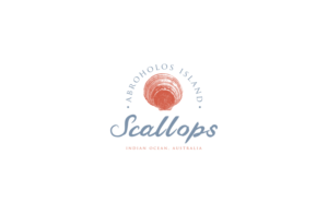 Abroholos Island Scallops - Indian Ocean, Australia | Logo Design by GLDesigns