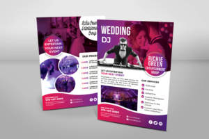 Wedding DJ Services Flyer | Flyer Design by Ena