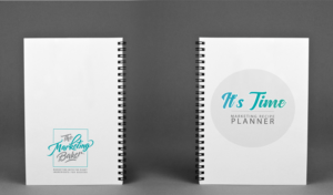 Spiral Bound Classy Marketing Planner Cover Design | Buchumschlag Design von IndreDesign