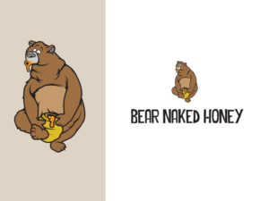 Logo Design by benito for Bear Naked Honey | Design: #20876222