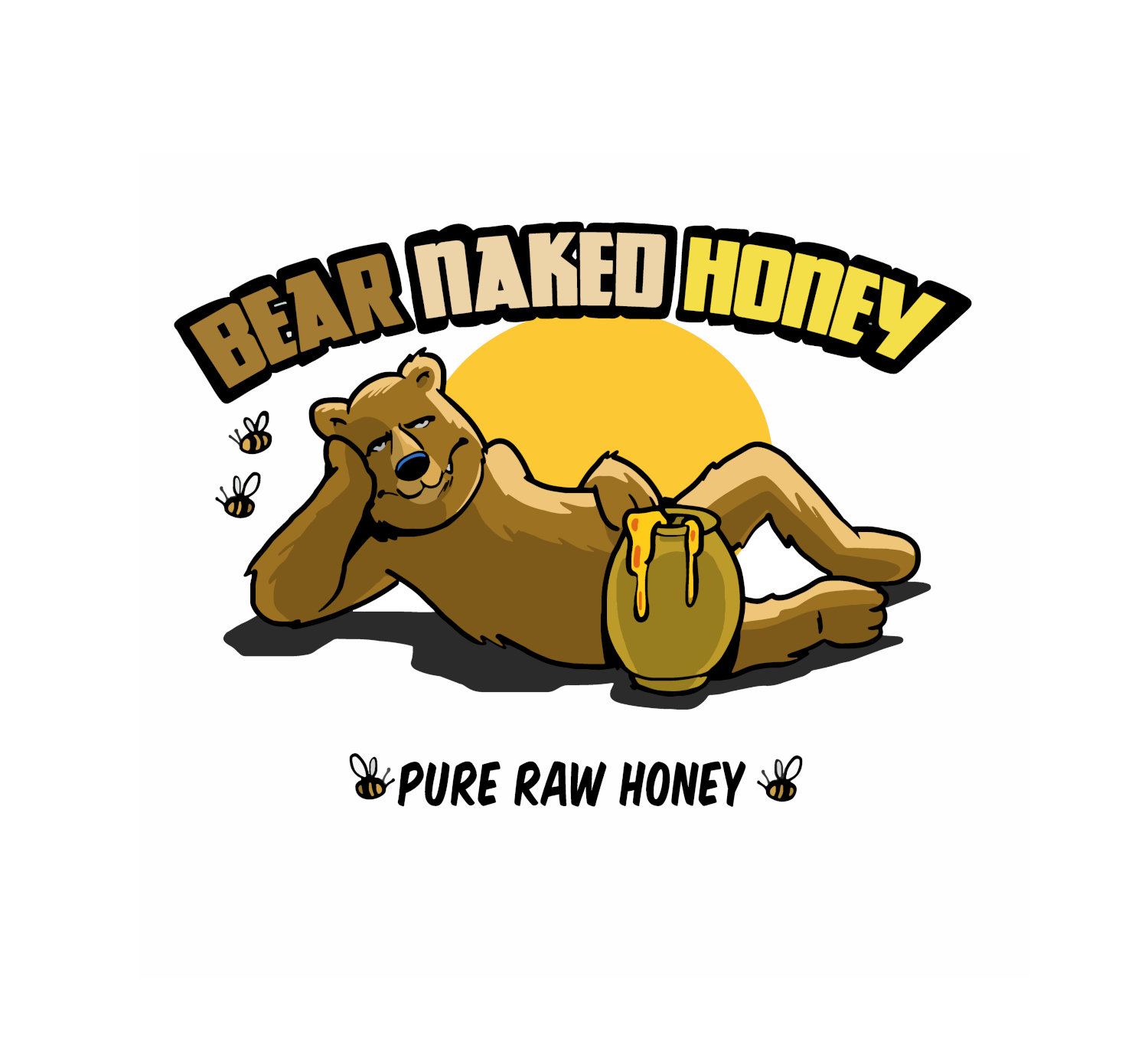 Logo Design by Tomi Ax for Bear Naked Honey | Design #20909710