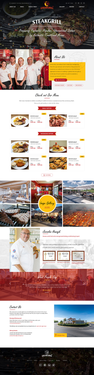 Website Redesign for a Restaurant with International Cuisine | Web Design by Tpith