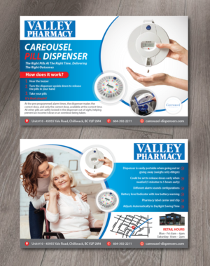 Valley Pharmacy promoting Careousel Pill Dispenser | Flyer-Design von alex989